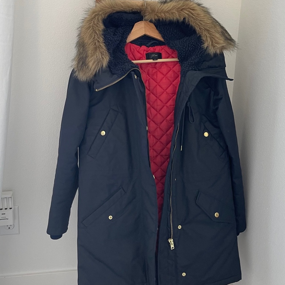 Warm winter coat.